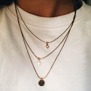 Urban Outfitters Geometric Layering Necklace